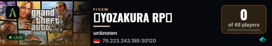 🌸YOZAKURA RP🌸 live status badge