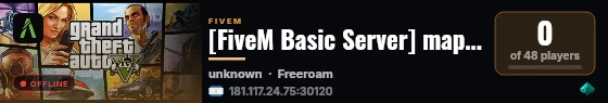 [FiveM Basic Server] mapTest live status badge