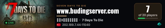 www.budingserver.com live status badge