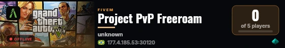 Project PvP Freeroam live status badge