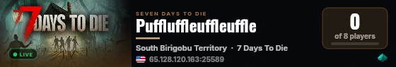 Puffluffleuffleuffle live status badge