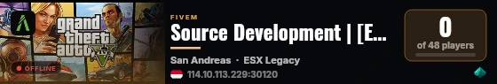 Source Development | [ESX Legacy] live status badge