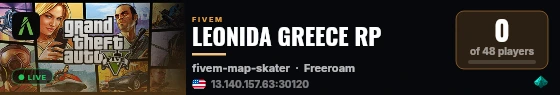 LEONIDA GREECE RP live status badge