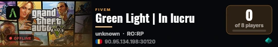Green Light | In lucru live status badge