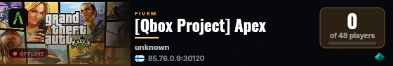 [Qbox Project] Apex live status badge