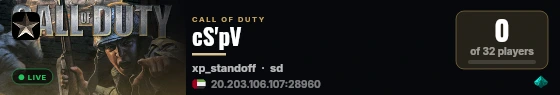 cS'pV live status badge