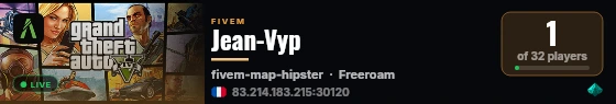 Jean-Vyp live status badge
