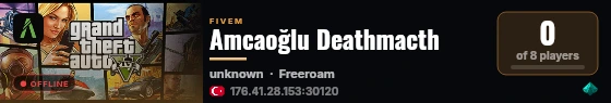Amcaoğlu Deathmacth live status badge