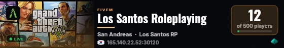 Los Santos Roleplaying live status badge