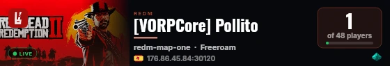 [VORPCore] Pollito live status badge