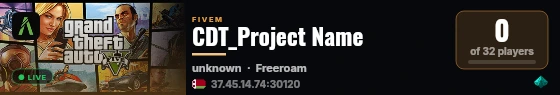CDT_Project Name live status badge