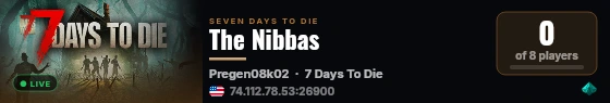 The Nibbas live status badge