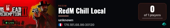 RedM Chill Local live status badge