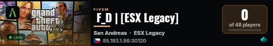  F_D | [ESX Legacy] live status badge