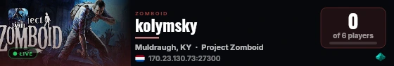 kolymsky live status badge