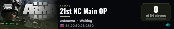 21st NC Main OP live status badge