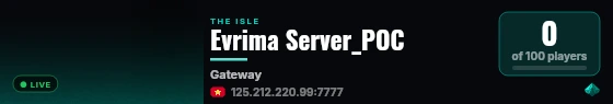 Evrima Server_POC live status badge