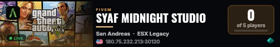 SYAF MIDNIGHT STUDIO live status badge