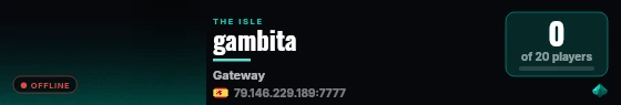 gambita live status badge