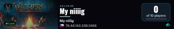 My niiiig live status badge