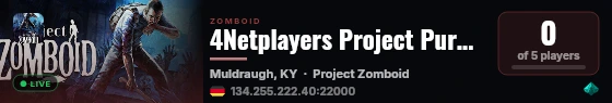 4Netplayers Project Purgatoid live status badge