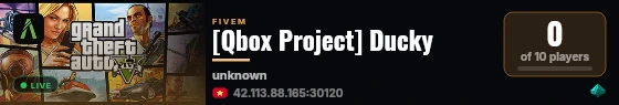 [Qbox Project] Ducky live status badge