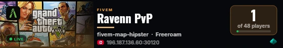 Ravenn PvP live status badge