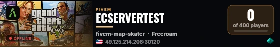 ECSERVERTEST live status badge