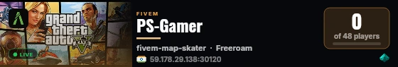 [FiveM Basic Server] Gamer live status badge