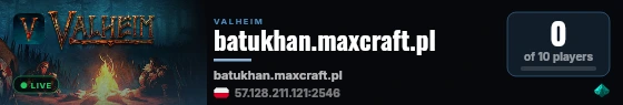 batukhan.maxcraft.pl live status badge