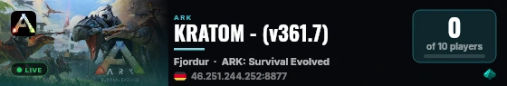 KRATOM - (v361.7) live status badge