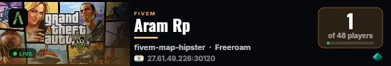 Aram Rp live status badge