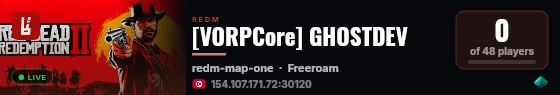 [VORPCore] GHOSTDEV live status badge