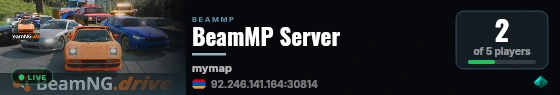 BeamMP Server live status badge