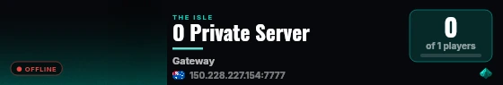 O Private Server live status badge