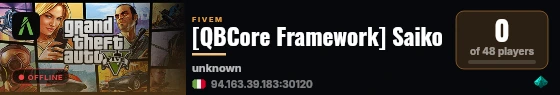 [QBCore Framework] Saiko live status badge