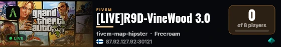 [LIVE]R9D-VineWood 3.0 live status badge