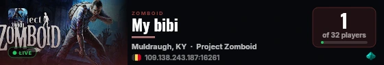 My bibi live status badge