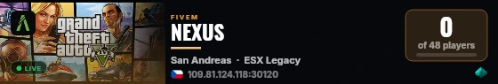 NEXUS live status badge