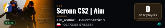Scronn CS2 | Surf live status badge