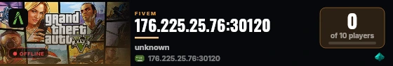 176.225.25.76:30120 live status badge