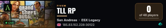 TLL RP live status badge