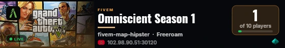 Omniscient Season 1 live status badge