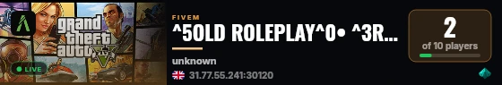 ^5OLD ROLEPLAY^0• ^3ROLEPLAY live status badge