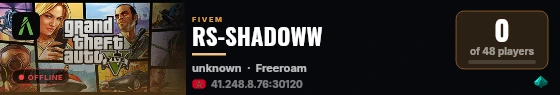 RS-SHADOWW live status badge