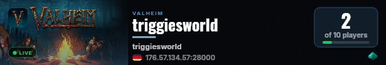 triggiesworld live status badge