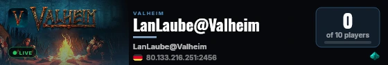 LanLaube@Valheim live status badge