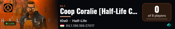 Coop Coralie [Half-Life Coop V2.0] live status badge