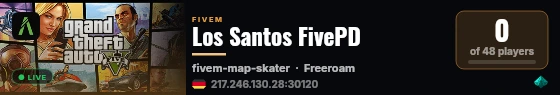 Los Santos FivePD live status badge
