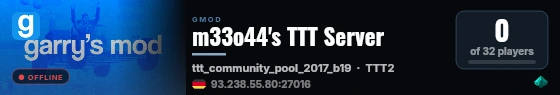 m33o44's TTT Server live status badge